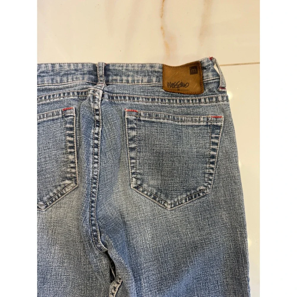 Mossimo Women Medium Wash Straight Leg Stretch Denim Jeans Size 5 757231MI